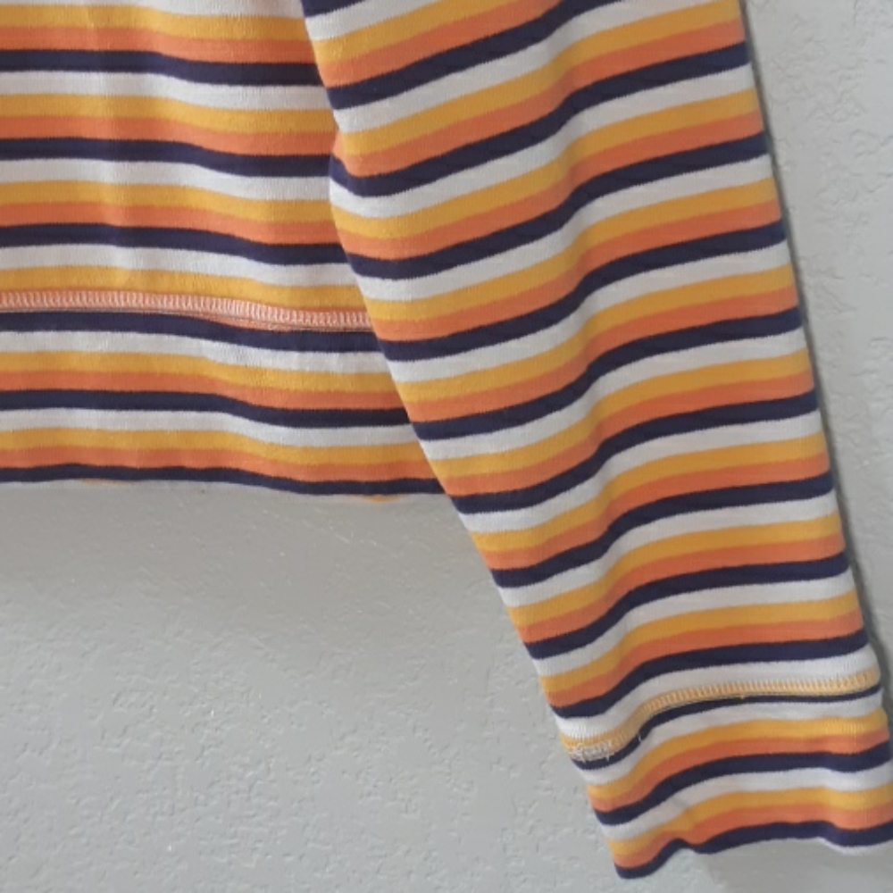 Madewell Crop Sweater in Platinum Futula Stripe - Picture 2 of 6
